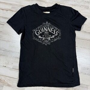 Guinness Official‎ Merchandise Black T Shirt Women Size 12/14  Dublin Ireland